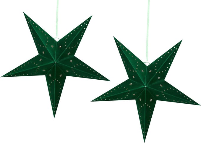 MOTTI - Decofiguur - Smaragdgroen - Fluweel Groen - Papier
