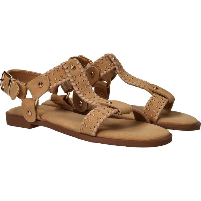 POSH by Poelman Sandalen - Dames - Beige - Maat:36
