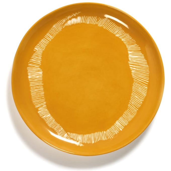 Serax Feast Bord M - Set - yellow/wit