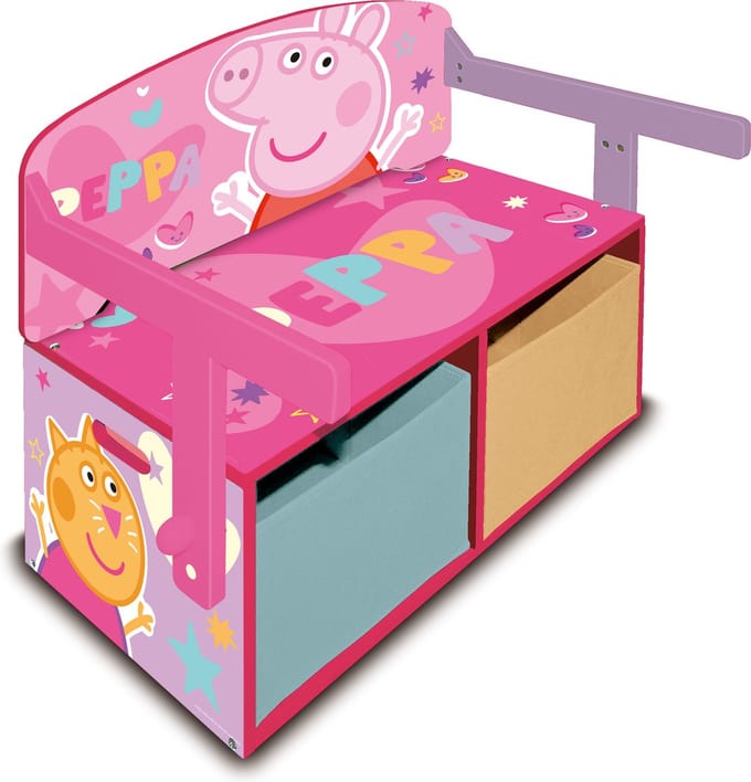 Arditex Speelgoedbank 3-in-1 Peppa Pig 60 X 70 Cm Hout Roze