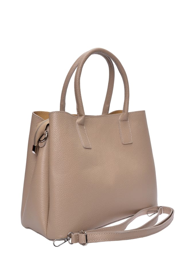 Anna Luchini Beige Rundleer Tas