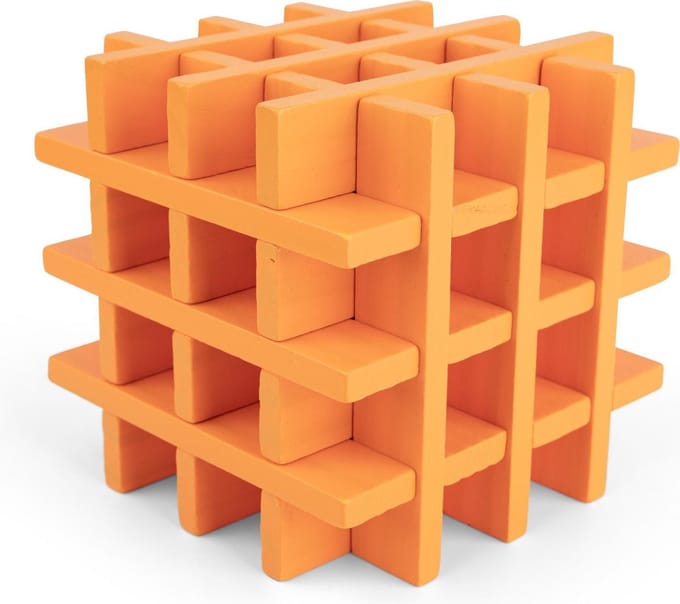 Planks 2 Play Gekleurde Houten Plankjes Set - 45 stuks - Oranje