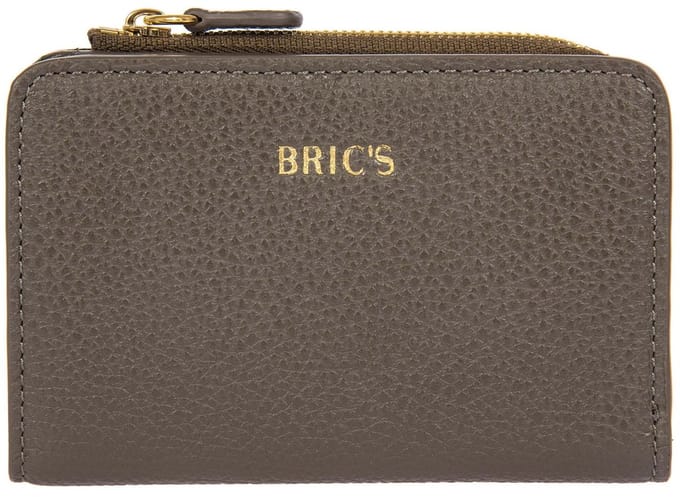 BRIC'S Leren portemonnee Gondola Mughetto Wallet Swamp Taupe