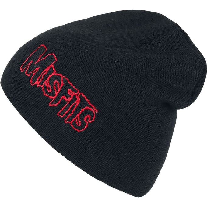 Misfits Red Horror Logo Unisex Beanie - zwart - Standard
