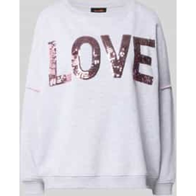 oversized sweatshirt van pure katoen model 'Love'