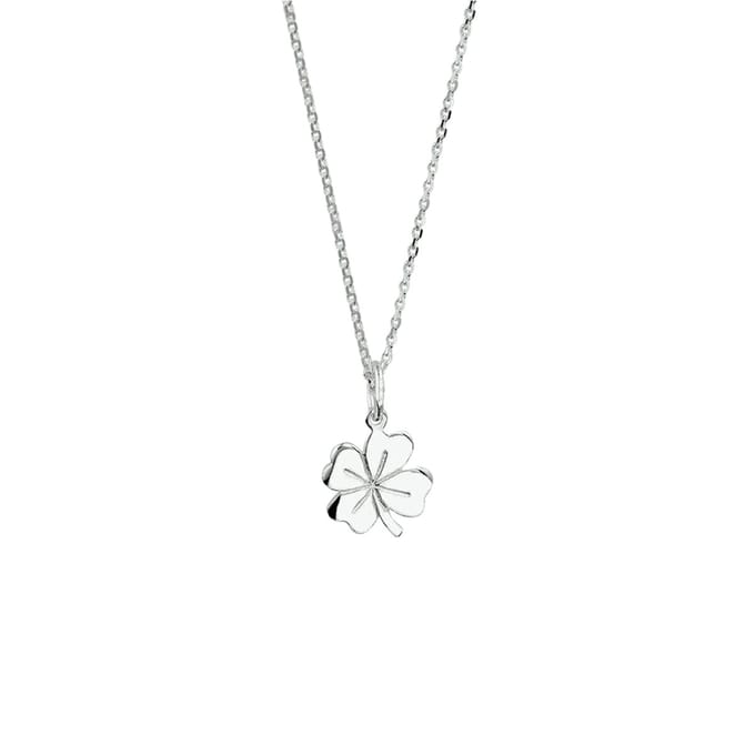 Glams ketting klavertje 1,1 mm 41 + 4 cm - Zilver