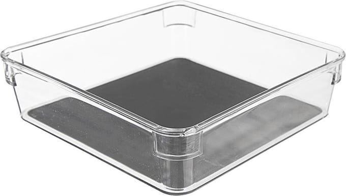 Opbergbox GREY 16x16x4,5 cm - Opbergdoos - Opslag Container