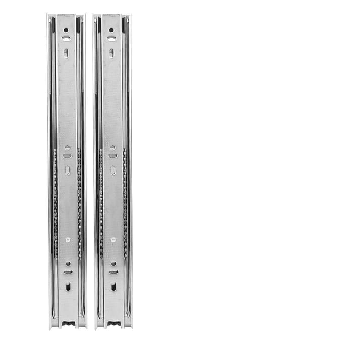 2 Stuks Ladegeleider 12in 3 Secties Kogellager Flexibele Kastlade Schuifrail Wit