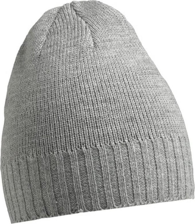 Myrtle Beach - Unisex Basic Geribbelde Beanie (Lichtgrijs)