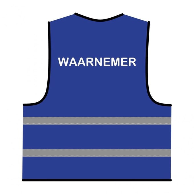 Waarnemer hesje blauw