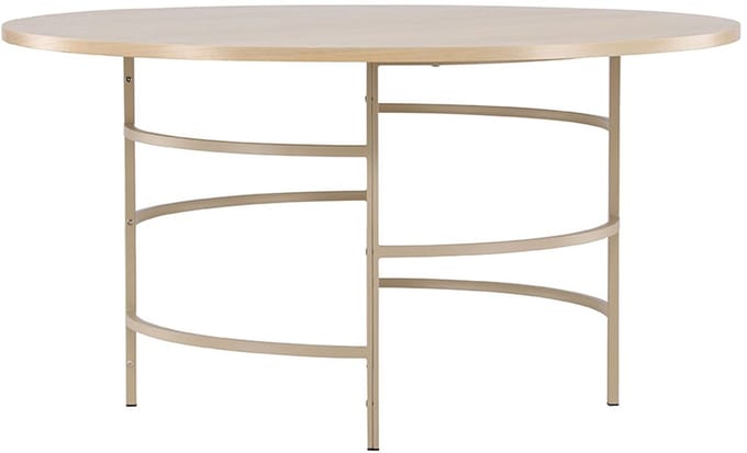Copenhagen eetkamertafel Ø140cm whitewash.