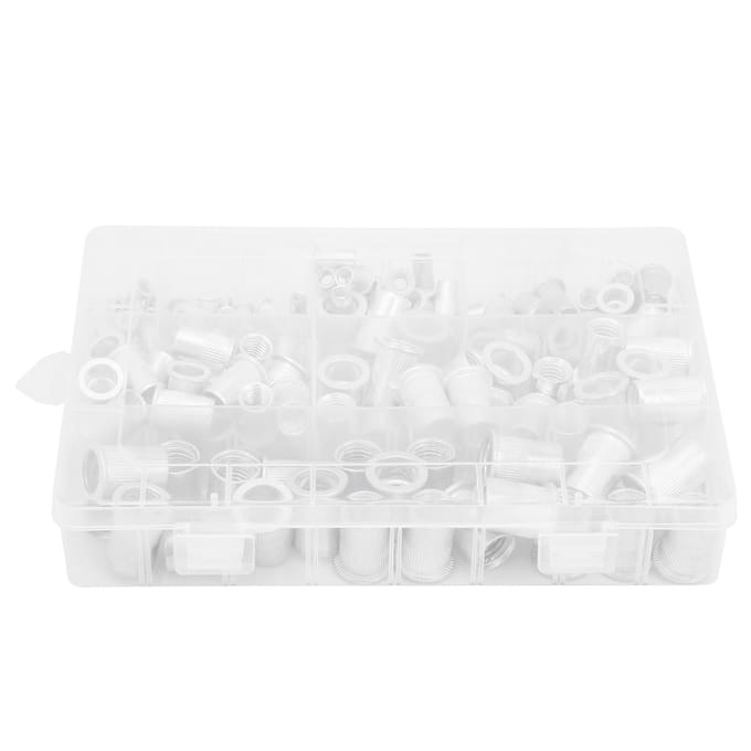 175 stuks Doos Aluminium Klinkmoer Inzetmoer Accessoireset M3 4 5 6 8 10 12