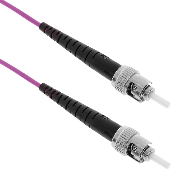 BeMatik - Multimode OM4-glasvezelkabel MMF simplex 50µm / 125µm ST-ST 3m
