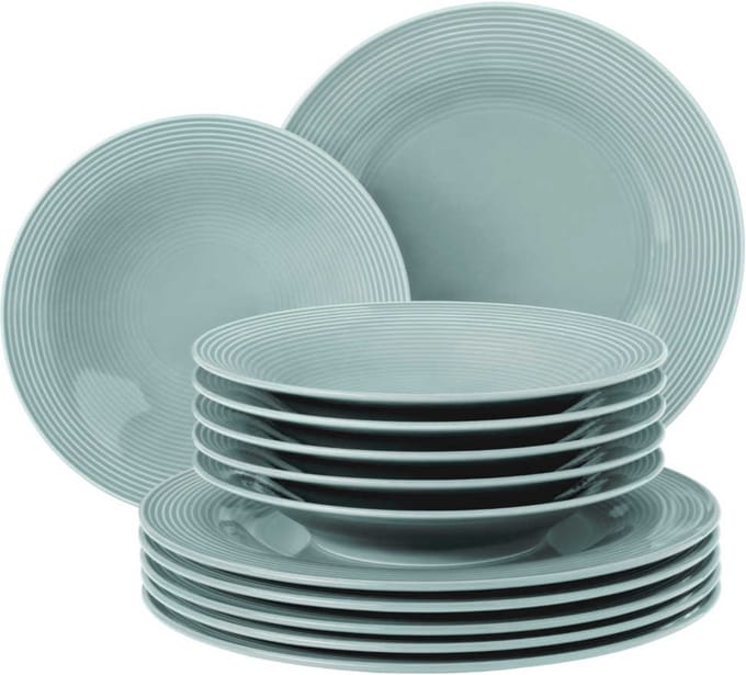 Seltmann Beat - Serviesset - 12 delig - 6 persoons - blauw