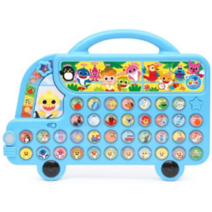Bus de l'alphabet Baby Shark blue