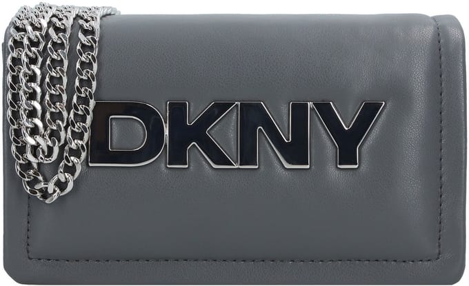 DKNY Koppeling Schoudertas Maggie Clutch Dark Grey Donkergrijs