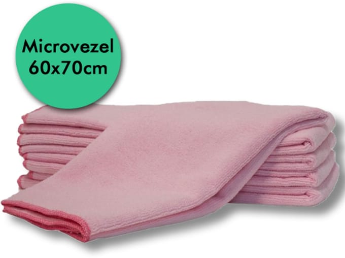 Microvezel Dweil Doek 60x70cm Roze