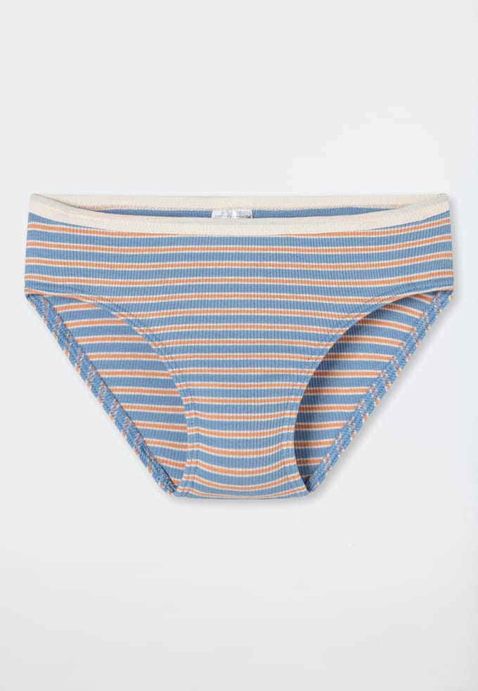 Slip met dubbelrib en streepjes - Dubbelrib 128
