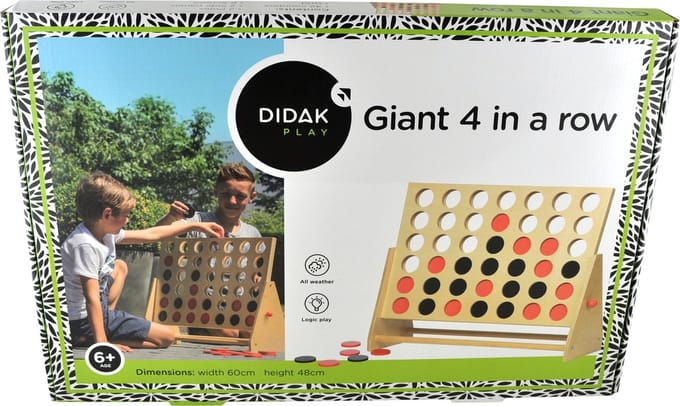 Didak Play Vier op een Rij - Hout - 60x48x22 cm
