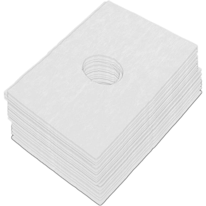 200 pièces Housse jetable pour repose-visage à trou rond Tissu non tissé Housse pour table de massage white