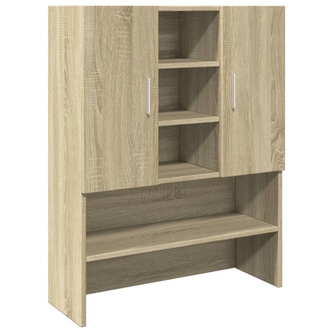vidaXL - Wasmachinekast - 70,5x24x90 - cm - sonoma - eikenkleurig