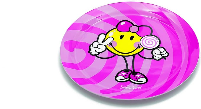 Zak!Designs Smiley Girl Bord ø 20 cm Display