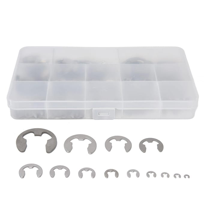 400 stuks E-clip borgring 604 roestvrij staal assortimentsset kit voor lager