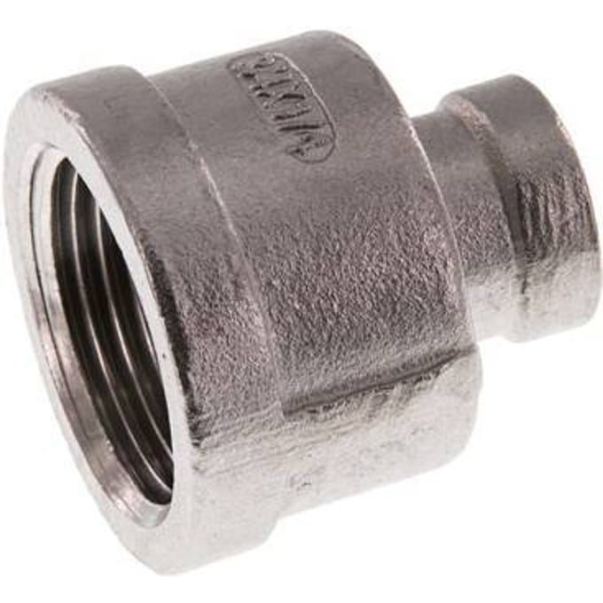 Rp 3/4'' x Rp 1/4'' RVS Ronde Sok 16 Bar