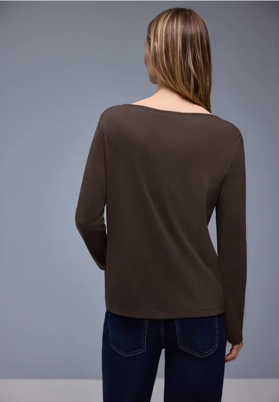Shirt in effen kleur