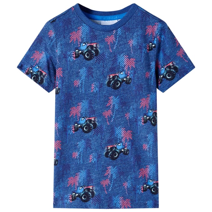 vidaXL - Kindershirt - 104 - gemêleerd - donkerblauw