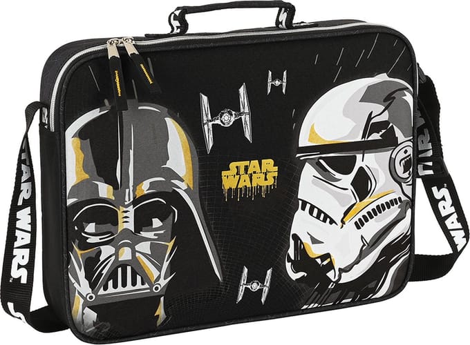 Star Wars - Schoudertas - Laptoptas - Fighter Zwart (38 x 28 x 6 cm)