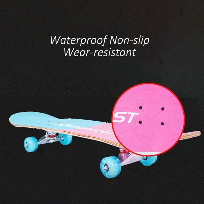 Skateboard Dek - Trick Board - Stunts Uitvoeren - Dubbelgewaarde Rand - 31 x 8 Inch - Kleurrijk