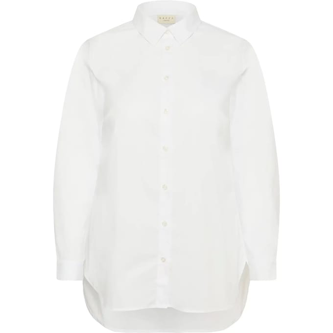 Dameshemd met lange mouwen KAFFE Curve Claina Long