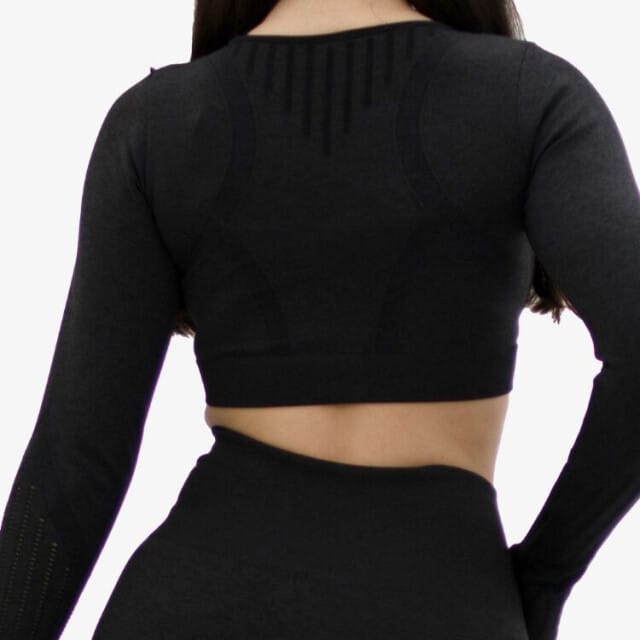 FORZA NAADLOZE CROP TOP - MIDNIGHT BLACK