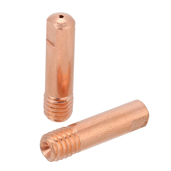 20 stuks koperen contacttip voor 15AK MIGMAG laspistool verbruiksartikelen (0,8 mm) wit