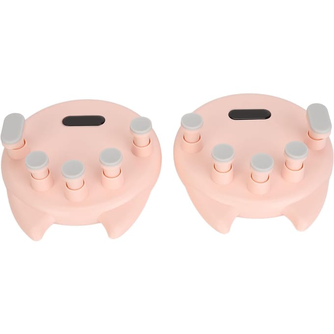 2 STUKS Piano Vingertrainer ABS en Siliconen Compact Piano Vinger Druktool voor Thuis white