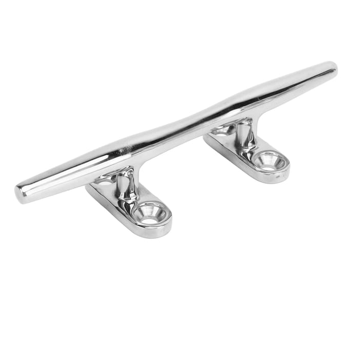 Taquet de Bateau Base Ouverte Robuste Acier Inoxydable 316 Taquets de Quai de Bateau avec Vis d'Installation pour SS316-5 white