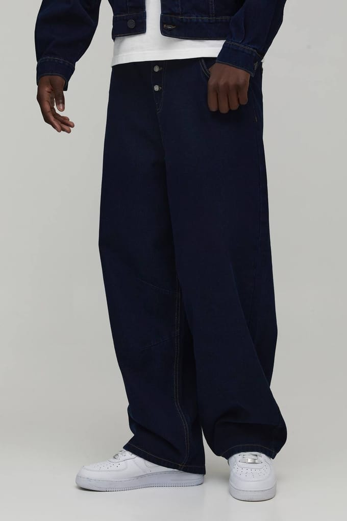 Barrel Fit Co-Ord Jeans | Indigo | Size 50