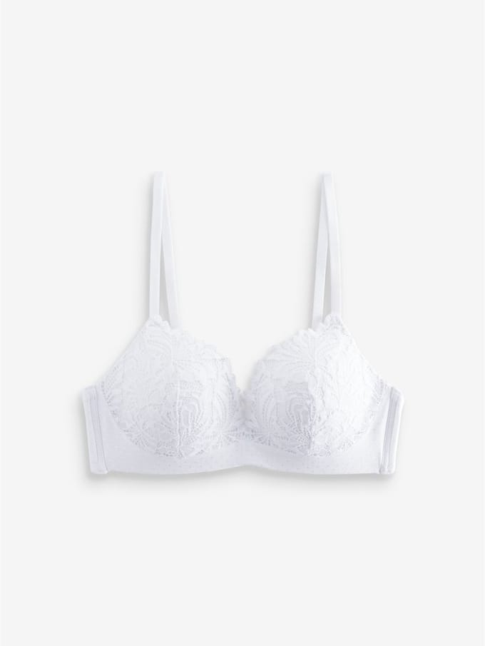 Next - Dames - Ultimate Comfort beha met kant en vulling, zonder beugels - Wit