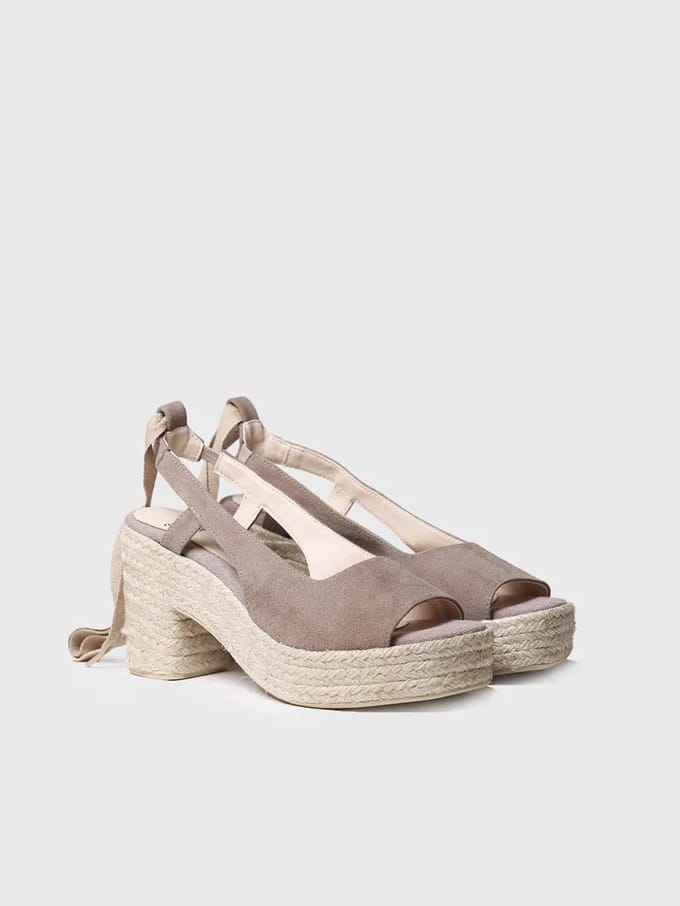 Sandalen met open hiel en hak | KIVA-A
