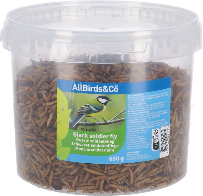 Allbirds&Co Black Soldier Fly In Emmer - Tuinvogelvoer - 650 g