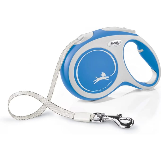 Flexi New Comfort L Tape Leash 5m 60kg Blue