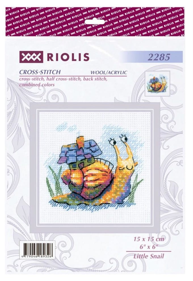 Borduurpakket 2285 Little Snail - RIOLIS
