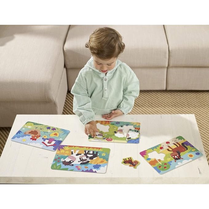 4 in 1 progressieve dierenpuzzel Educa My First