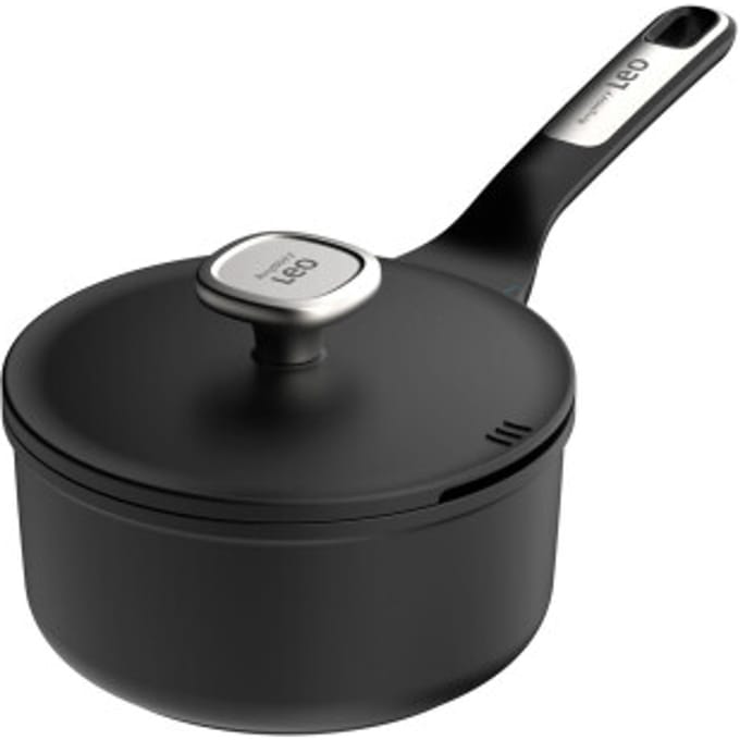 LEO Sauspan antikleef met deksel Phantom - Ø 18cm - Zwart - PFAS-vrij
