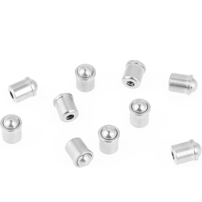 10 stuks 304 Roestvrij Staal Drukfitting Kogelveer Plunjer 6*7mm Body Accessoires Set Gereedschapskist white