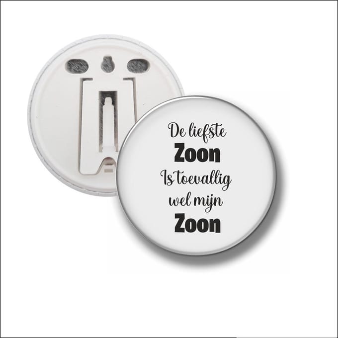 Button Met Clip 58 MM - De Liefste Zoon Is Toevalig Wel Mijn Zoon