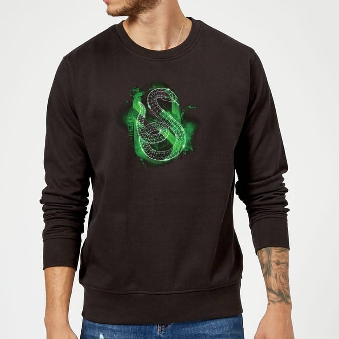 Harry Potter Slytherin Geometric trui - Zwart - L