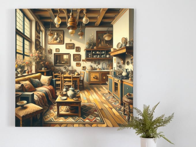 Kunstprint | Wanddecoratie | Dibond | 20 × 20 cm