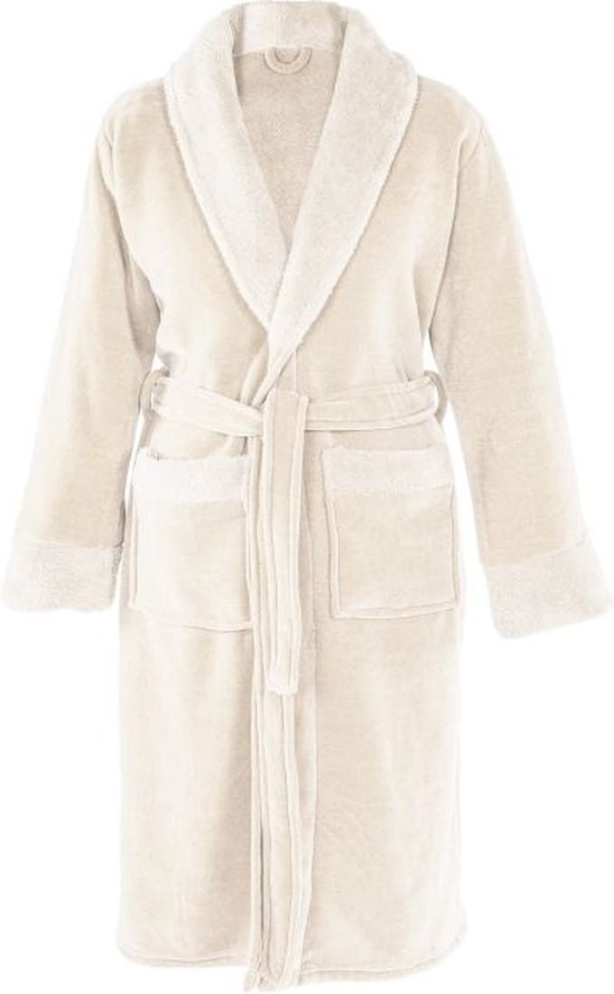 TISECO HOME STUDIO - Badjas - CHENILLE - S/M - 100% polyester - Ivoor